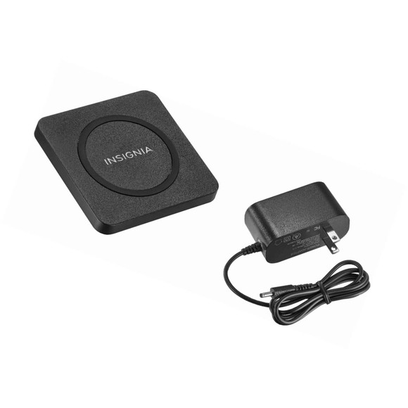 Insignia- 15 W Qi Certified Wireless Charging Pad for Android/iPhone - Black - Picture 3 of 3